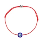 Pulseira Olho Turco / Olho Grego - Proteção Mau Olhado - Cordão Vermelho